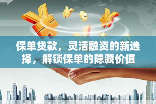 南浔保单贷款，灵活融资的新选择，解锁保单的隐藏价值