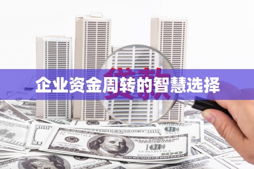 南浔企业资金周转的智慧选择