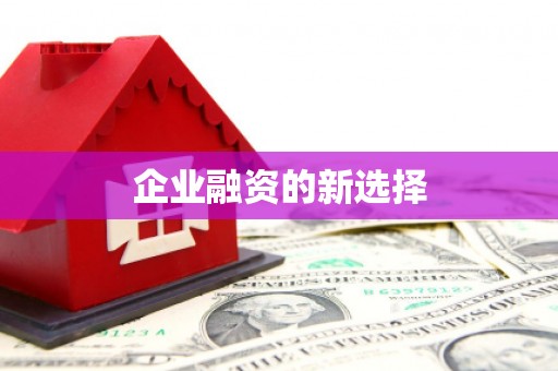南浔企业融资的新选择