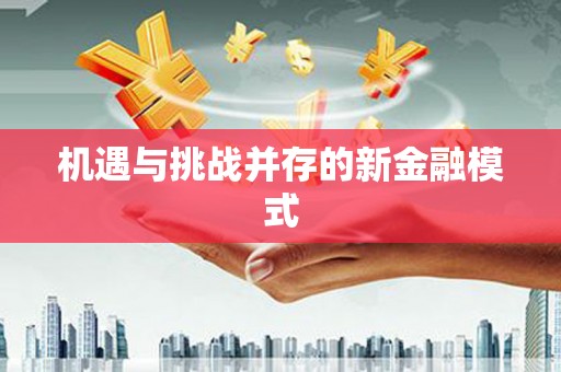 南浔机遇与挑战并存的新金融模式