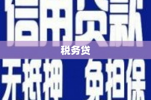 南浔税务贷