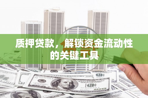 南浔质押贷款，解锁资金流动性的关键工具