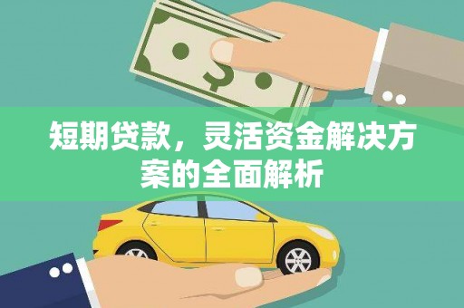 南浔短期贷款，灵活资金解决方案的全面解析