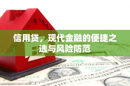 南浔信用贷，现代金融的便捷之选与风险防范