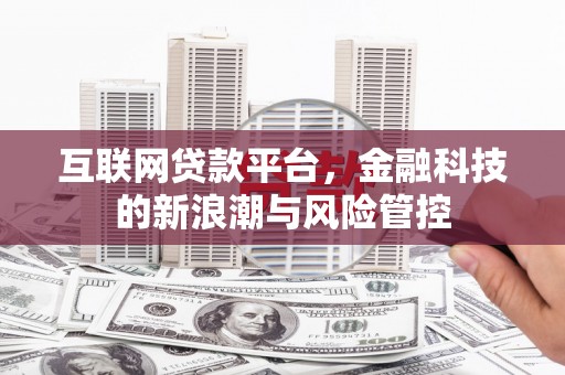 南浔互联网贷款平台，金融科技的新浪潮与风险管控