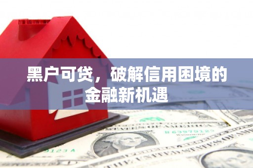南浔黑户可贷，破解信用困境的金融新机遇