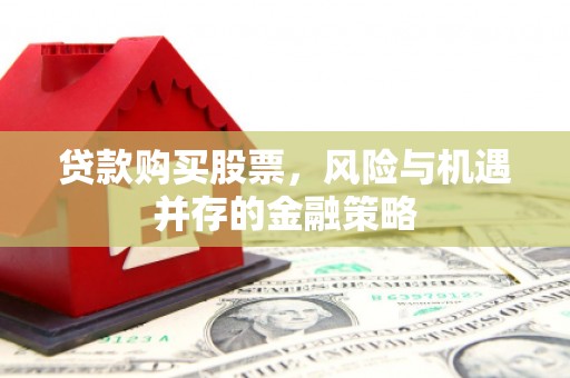 南浔贷款购买股票，风险与机遇并存的金融策略