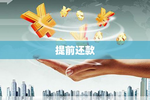 南浔提前还款