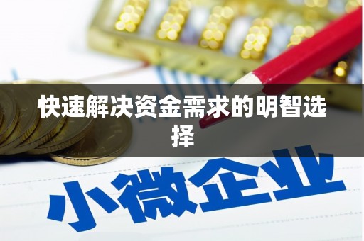 南浔快速解决资金需求的明智选择