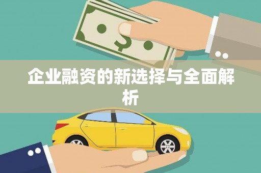 南浔企业融资的新选择与全面解析