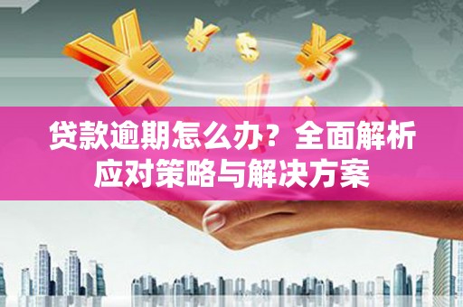 南浔贷款逾期怎么办？全面解析应对策略与解决方案